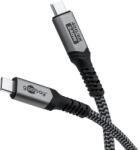 Goobay 74213 USB-C apa - USB-C apa Adat és töltő kábel 1.8m - Szürke (74213) (74213)