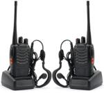 Baofeng 2db-os nagy hatótávolságú walkie-talkie fülhallgatóval (BF-888S)