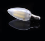 V-TAC Opálbúrás Retro LED gyertya égő E14 (4Watt/300°) COG LED izzószálas, természetes fehér (4475 13852)