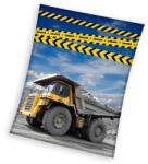 Carbotex Építkezés Danger coral fleece polár takaró 130x170cm (CBX236006KNL) - kidsfashion