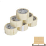 Vibac Csomagolószalag Maxum átlátszó hotmelt ragasztószalag - 48 mm széles - 66 m hosszú - 36 db/karton - FÉL RAKLAPOS (RYL_VIBAC_felraklap)