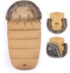 PETITEMARS PETITE&MARS Szett téli bundazsák Comfy 4v1 + Furry babakocsi kesztyű Opció: Elegáns karamell