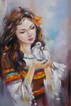 MagicArt Set pictură după numere MagicArt - Rândunică albă (original de Miglena Kirilova) (GX41662)
