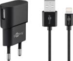 Goobay 45294 Lightning / USB-A Hálozati töltő készlet - Fekete (5W) (45294) (45294)