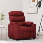 vidaXL bordó szövet elektromos dönthető fotel (3143494)