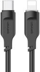 USAMS US-SJ566 USB-C apa - Lightning apa 2.0 Adat és töltőkábel - Fekete (1.2m) (SUNS0232-B) (SUNS0232-B)
