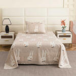  Mikroszálas lepedő 140x240 cm és párnahuzat 50x70 cm WHITE RABBIT, bézs