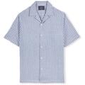 Portuguese Flannel Hosszú ujjú ingek Jacquard Shirt - Chambray Kék EU XL