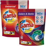 Gama 4 az 1-ben Univerzális + Color folyékony mosókapszula (60+60 db) (Gama-cs-1)