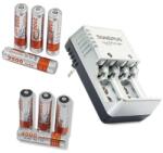  Kiváló minőségű újratölthető elemek töltővel - 4x AA és 4 x AAA (DA88512902)