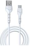 DEVIA kintone adatkábel (usb - type-c, 10w, gyorstöltő, 100cm, cipőfűző) fehér (EC145)
