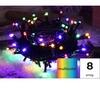 TRACON Karácsonyi programozható fényfüzér, színes, 5+20M, 200LED, 6W, RGB, IP44 CHRSTOP200RGB Tracon (STOP200RGB)