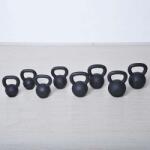 m-tech X100571 Öntöttvas kettlebell gumi talppal, 4 kg