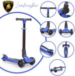 Lamborghini 3 Kerekű Roller - Összecsukható, Világító, Kék