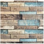 SDEPOT 20 db SDEPOT® tapéta csempe készlet, 3 mm vastag, mérete 70x77 cm, fa csempe típus, kék modell (SET20_TAPET_61_MARO/ALBASTRU)