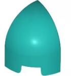 LEGO® 1871c39 - LEGO sötét türkiz kocka 1 x 1 x 1 1/3 méretű sima, íves tetővel, sarok (1871c39)