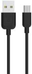 USAMS U-TURN USB-A apa - Micro USB apa 2.0 Adat és töltőkábel - Fekete (1m) (US-SJ098-BK) (US-SJ098-BK)