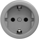 Kliklap - Retro keret nélküli háztartási SCHUKO aljzat 230V/16A, szürke S/ZS (KA0111)