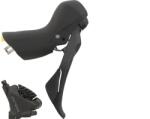 Shimano GRX BR-RX400 és ST-RX400 gravel fék-váltókar és hidraulikus tárcsafék szett, csak jobb (hátsó), 1700 mm, 10s, fekete