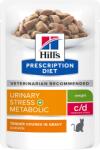 Hill's Hill' s Prescription Diet Feline c/d Urinary Stress + Metabolic Chicken 12 x 85 g, 2+1 GRÁTISZ