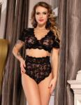 eross Set Eross High Waist Lace XS/S Negru