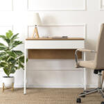 WIPMEB Biurko MORI 84 cm Dąb/Białe