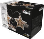 Entac Karácsonyi Beltéri Fa Csillag 10 LED meleg fehér 1, 65m (ECL-WS-10WW)