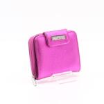 Lewitzky metál fukszia swarovski egyenes köves kívül cipzáras kicsi női bőr pénztárca