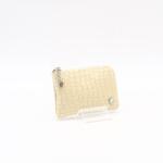 Lewitzky sárga lakk krokkómintás egy cipzáras swarovski köves kulcstartó