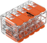 WAGO 221-420 vezeték összekötő 10 x 0, 2-4mm2 -es tömör és sodrott vezetékhez, oldható, átlátszó házban, WAGO ( 221-420 ) (221-420)