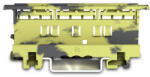 WAGO 221-500/000-053 Rögzítő-távtartó - 221 sorozat - 4 mm2 - kalapsínre/csavaroros szereléshez - sötét szürke-sárga (221-500/000-053)