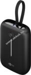 Goobay built-in cable powerbank 10000mAh 20W USB-C beépített kábel PD Quick Charge kompakt