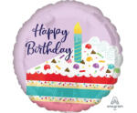 anagram Szülinapi lufi 18" 45cm Happy Birthday (LUFI624102)