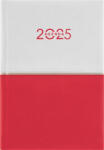 Dayliner Naptár, tervező, A5, napi, DAYLINER "Contrast", fehér-piros (DL5AG-CRFA5NA-FP)