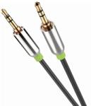 DEVIA iPure AUX audio kábel - 3, 5 mm - 1 m - Fekete