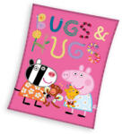Carbotex Peppa malac Bugs&Hugs coral fleece polár takaró 110x140cm CBX236009PP (CBX236009PP)
