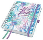 Sigel Naptár, spirál, A5, heti, 2025, kemény borító, SIGEL "Jolie", Let it flow (J5604)