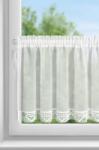 Takoy Perdea din vitraliu realizată din etamină mată decorată cu dantelă 150 x 60 cm