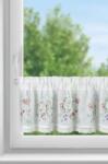 Takoy Vitrázs függöny etaminból nyári mezei virágmintával és csipkével díszítve 150 x 30 cm
