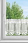 Takoy Perdea din vitraliu realizată din etamină mată decorată cu dantelă 150 x 30 cm