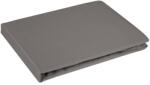 Takoy Cearceaf cu elastic 100x200x25 cm din bumbac satinat, culoare cenușie 125 g/m2 DINA Diva Line