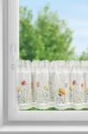 Takoy Vitrázs függöny NATI etaminból virágmintával és csipkével díszítve 150 x 30 cm