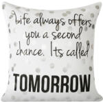 Takoy Díszpárnahuzat ESSIE felirattal és ezüst pöttyös nyomattal