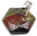 MyVanilla Ásvány Hexagon medál Jáspis sárkány 2, 5cm