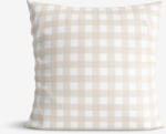 Goldea pamut párnahuzat - latté kockás 50 x 60 cm