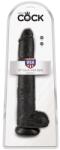 King Cock Dildo Negru King Cock cu Testicule Dildo