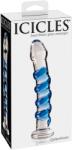 Pipedream - Icicles Dildo de Sticla Icicles Clear Blue Dildo