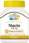 21st Century Niacin Prolonged Release, 500 mg, 100 таблетки, 21st Century (9185)
