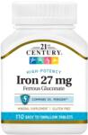 21st Century Iron Ferrous Gluconate, 27 mg, 110 таблетки, 21st Century (9166)