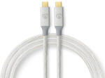 Nedis Cablu USB 3.2 Gen2 Nedis USB-C Tata la USB-C Tata 20 Gbps 2m Argintiu (CCTB64020AL20)
